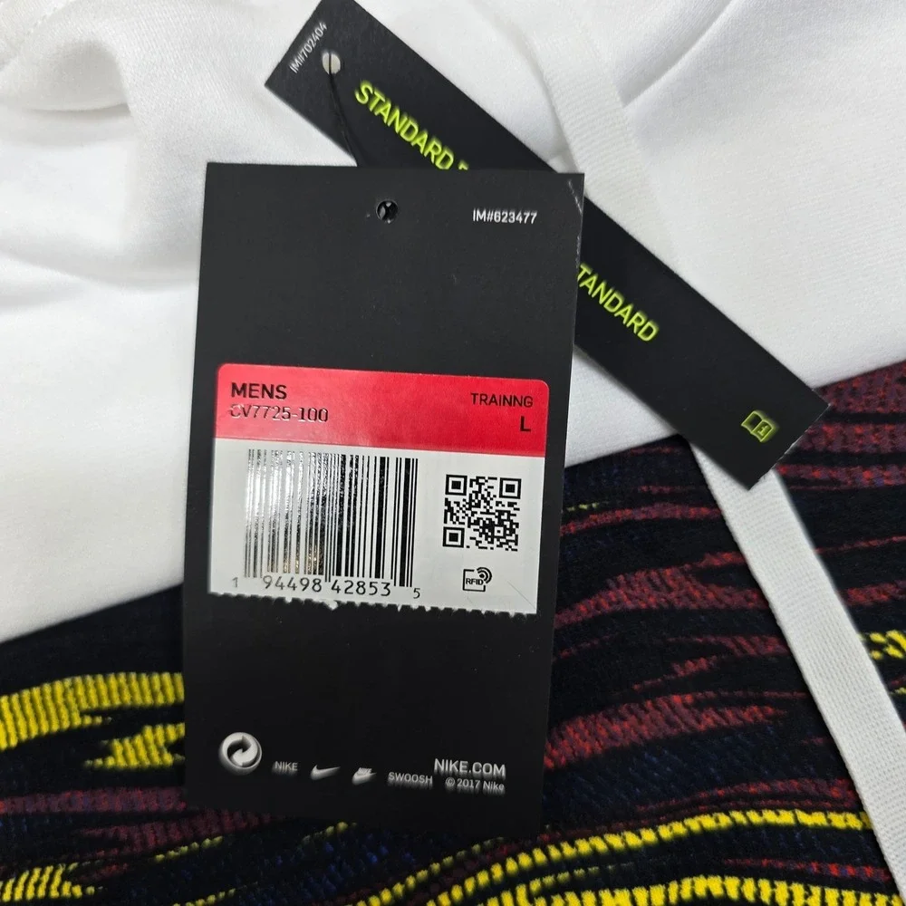 Nike Therma Training Hoodie Mens Large White Sweatshirt‎ Graphic MARKS NEW